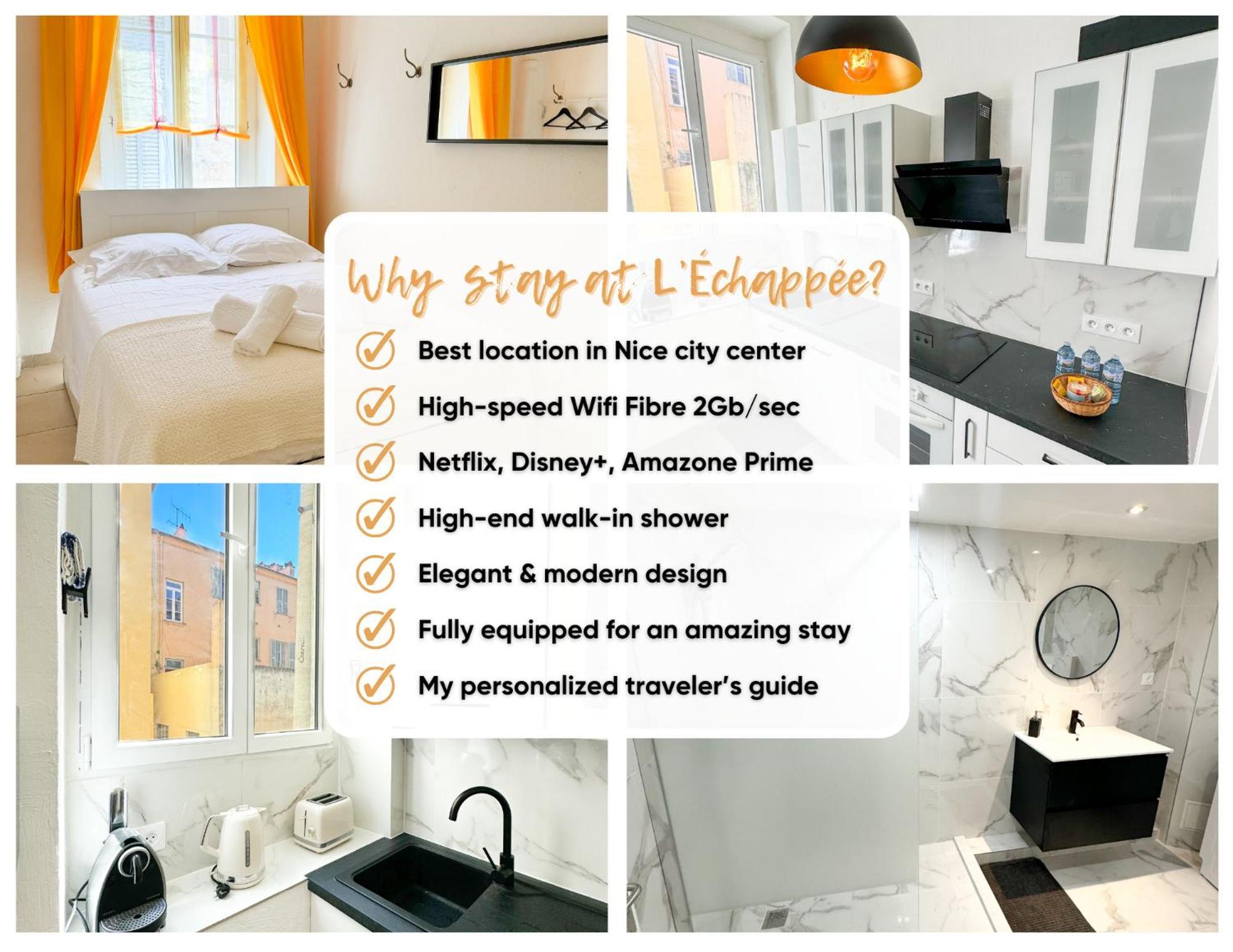 Apartamento L'echappee De Riviera I Centre-ville I Climatise I Proche Gare Et I Ideal Couple Et Famille